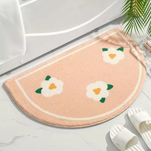 <span class=keywords><strong>Tapis</strong></span> <span class=keywords><strong>de</strong></span> sol doux petit texte frais fleurs <span class=keywords><strong>tapis</strong></span> maison entrée <span class=keywords><strong>tapis</strong></span> chambre toilette salle <span class=keywords><strong>de</strong></span> bain porte absorbant antidérapant repose-pieds - Product Image 3