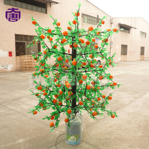 Árbol de Frutas Artificial Decorativo con Luces LED, Frutos Brillantes, Navidad, Halloween, PVC, Clasificación IP65, Comercial, para Calle, Plaza, Resort - Product Image 4