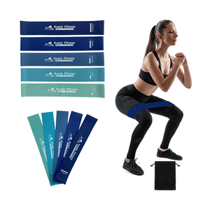 100% Latex Gym Fitness Custom Printed Logo 5 Stück Resistance <span class=keywords><strong>Loop</strong></span> Übungs bänder Großhandel Resistance Bands Set - Product Image 1