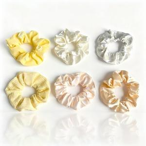 Grands chouchous en satin, style pastoral frais, à volants floraux, élastiques pour cheveux, pour femmes, usage quotidien - Product Image 5