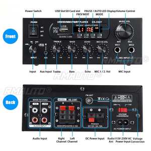 Amplificador de Audio de 900W 12V/220V, Amplificador Digital para el Hogar, Compatible con Bluetooth, Hifi Estéreo, Reproductor de Música con Subwoofer - Product Image 5