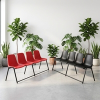 Chaises d'école ergonomiques empilables en plastique pour étudiants, avec pieds en métal, pour salles de formation, salles de classe et concerts - Vente en gros