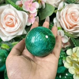 Esfera de Piedra Lunar Verde Natural, Bola de Cristal Pulida a Mano para Sanación, Meditación, Decoración del Hogar y Sanación con Cristales, Venta al por Mayor - Product Image 2