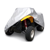 Nouveau 190T Polyester Tufts Enduit Argent ATV/UTV/Scooter Couverture de Véhicule avec Protection Anti-UV