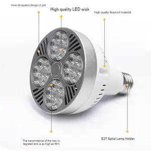 Bombilla de foco de pista led Puerto espiral de concentración superbrillante 25W35W40W45W tienda de frutas de ropa par30 fuente de luz