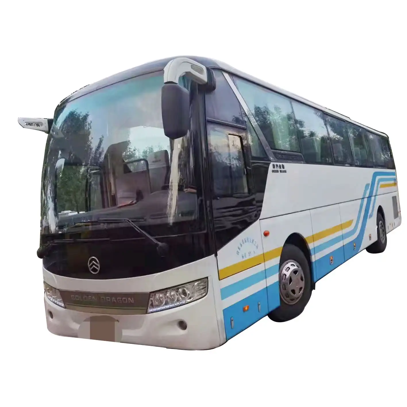 Yutong Sunlong รถบัสดีเซลใช้มือซ้าย,55ที่นั่งใช้รถบัสโดยสารที่มีเครื่องปรับอากาศสำหรับแอฟริกา