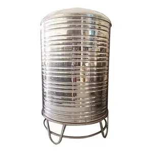 Réservoir d'eau vertical en métal de 100 litres Réservoir d'eau de toit adapté à un usage domestique avec l'énergie solaire
