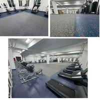 Revêtement de sol en caoutchouc couleur personnalisée avec options de granulés EPDM pour projets de fitness de marque – Fourniture OEM