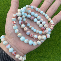 Pulseras de Piedras Naturales al por Mayor, Pulseras de Cristal Curativas para Mujeres y Hombres, Joyería de Moda, Tamaños 6mm y 8mm
