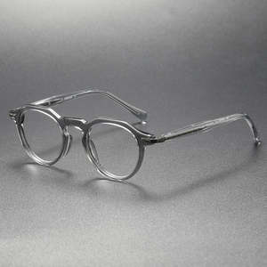 Gafas de Sol con Marco Cuadrado de Metal de Titanio de Diseño Clásico y Moderno 221, Gafas Ópticas al por Mayor para Hombre y Mujer con Lentes de Acetato - Product Image 2