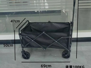 Carrito para Perros Grandes de Alta Resistencia: Plegable, de Gran Capacidad, Todoterreno, para Campamentos, Senderismo y Viajes en Auto - Product Image 3