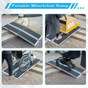 Rampa Plegable Portátil de Aluminio Antideslizante de 5 Pies <span class=keywords><strong>para</strong></span> Sillas de Ruedas Manuales - Product Image 6