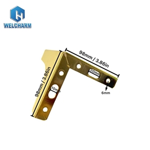 Ngắn t hình dạng của sofa chân cho đồ nội thất nhà sản xuất kim loại vàng chân nhà máy <span class=keywords><strong>Chrome</strong></span> bảng Tủ đi văng Ghế Bàn Giường sofa chân - Product Image 3