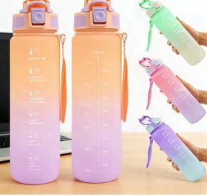 Hot Quality Out Door Bpa Free Tritan Plastic Sports Water <b>Bottles</b> for Commercial and Gifts Student Cups With <b>Straw</b> - Product Image 4