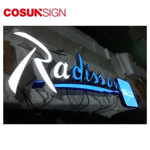 Cosun Sign Energy Saving Plexiglass Large Outdoor Led Sign