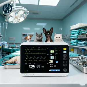 Moniteur patient vétérinaire multiparamètres avec fonctions ECG, HR, PR, TEMP, RESP, SPO2, NIBP pour clinique vétérinaire, hôpital, soins aux animaux - Product Image 4