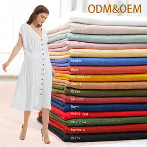 Tissu en <span class=keywords><strong>Lin</strong></span> et Coton en Gros <span class=keywords><strong>au</strong></span> <span class=keywords><strong>Mètre</strong></span> – Mélange Naturel pour Vêtements – Fournisseur Direct d'Usine Chinoise - Product Image 5