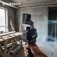Scanner 3D en temps réel MindPalace Pocket2 Pro avec deux caméras montées sur le dessus de 12MP, sortie de projection Gaussienne photoréaliste, application robotique