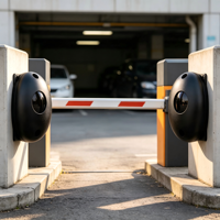 Capteur de sécurité à faisceau infrarouge à code fixe en plastique pour volet roulant, porte de garage et protection de sécurité pour portail automatique