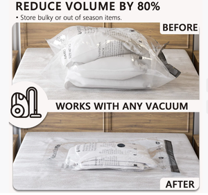 Schnellpress-Vakuumbeutel, Langlebig und Tragbar für Notfall-Packungen, Wochenendausflüge, Wohnzimmernutzung, Umweltfreundlich, Keine Pumpe Erforderlich - Product Image 6