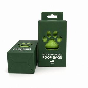 Factory Wholesale Eco-friendly Custom Logo OEM Pet Poop Bag Dispenser Biodegradable Dog Waste Poop Bags Thickened <b>Rolls</b> - Product Image 1