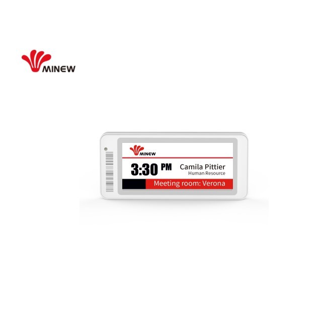 Minew 2.9 Inch Etiqueta Electronica Ble 5.0 E-Ink Price Tag Esl Electronic Shelf Label