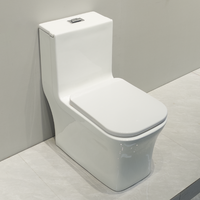 Nouvelle Arrivée Design Simple Top Vente Salle De Bains WC Sanitaires WC Water Closet Salle De Bains Carré En Céramique One Piece Toilette Pour La Maison
