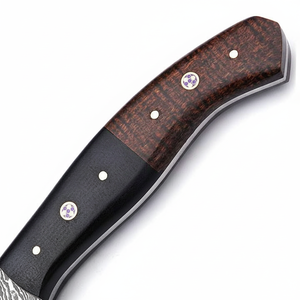 Handmade Damascus Steel Clever Knife for Kitchen Hand <b>Forge</b> Chef Fixed Blade Kitchen Knife - Product Image 1