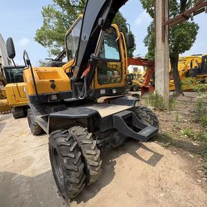 รถขุดไฮดรอลิกแบบมีล้อ ยี่ห้อ Jinggong รุ่น JG75S ขนาด 6 ตัน ใช้เครื่องยนต์ Yunnei เหมาะสำหรับงานก่อสร้างท่อประปาในเขตเทศบาล - Product Image 6