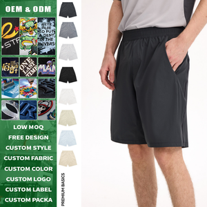 กางเกงขาสั้น UPF100 Plus ย้อมสีเส้นด้าย แห้งเร็ว สั่งผลิตจำนวนน้อยได้ กางเกงกีฬาลำลอง 5 นิ้ว สำหรับผู้ชายและผู้หญิง - Product Image 3