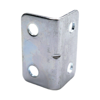 Support d'angle en L robuste et durable en zinc galvanisé, résistant à la rouille, pour supports TV et meubles muraux