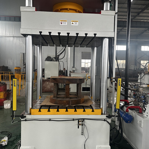 เครื่องอัดไฮดรอลิกแบบ 3 คาน 4 เสา ควบคุมด้วย PLC สำหรับอุปกรณ์ตกแต่งรถยนต์ ชิ้นส่วนรถจักรยานยนต์ และการแปรรูปชิ้นส่วนเครื่องจักรกล - Product Image 5