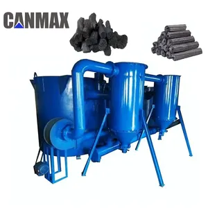 High Carbonization Rate No Smoking Waste Wood Log Making Machine For Barbecue Charcoal Stove Indoor Smokeless