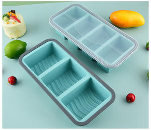 Bac <span class=keywords><strong>de</strong></span> congélation en silicone 2-3 tasses, idéal pour conserver la lasagne, les restes, les sauces, les portions pré-cuittes - Product Image 5