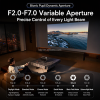 Projecteur Laser Triple Couleur JMGO N5S Pro Ultimate 4K Ultra HD avec Gimbal, 3600 CVIA, pour Home Cinéma Intelligent avec Zoom et Déplacement d'Objectif