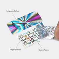 Étiquette de sécurité holographique réactive aux UV OEM d'usine avec encre réactive aux UV pour flacons pharmaceutiques