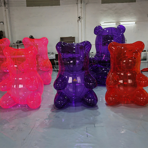 Высококачественный мармеладный Медведь Прозрачный мультяшный кукольный декор для вечеринки надувной мультяшный милый медведь - Product Image 1