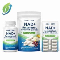 Cápsulas de NAD+ de Marca Privada al por Mayor, Resveratrol, Berberina, Quercetina, Antioxidante, Servicio Personalizado OEM ODM, Grado Alimenticio 90 GMP