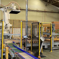 Robot palettiseur, machine d'empilage automatique, palettiseur pour cartons, boîtes, bidons, bouteilles, système de palettisation pour cartons, barils, sacs