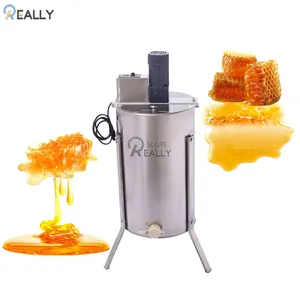 Multi-Sweet Honey Processing Machine 4 Frames Honey Centrifuge Automatic Honey Extractor for Home Use