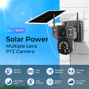 Factory Wholesale 4G Solar Powered CCTV <strong>Security</strong> <strong>Camera</strong> Built-in 8000mAh <strong>Battery</strong> with 4G Solar Panel for Outdoor Surveillance - Product Image 2