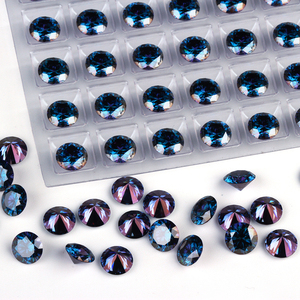Bijoux Zhengyong, Moissanite multicolores, taille ronde, diamant synthétique multicolore, vente en gros - Product Image 6