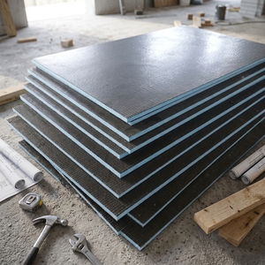 <span class=keywords><strong>Panneau</strong></span> XPS anti-fissures pour sous-couche de carrelage - Support en mousse pour carrelage - Substrat imperméable pour une installation stable de carrelage grand format - Product Image 1