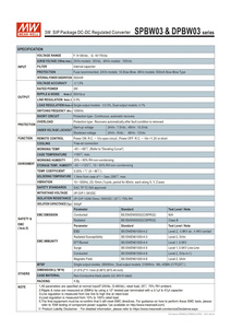 MEAN WELL SPBW03F-12, 84% Eff., Entrée SIP8, 9-36V, convertisseur DC-DC <span class=keywords><strong>12V</strong></span> 0.25A 3W, contrôle industriel, systèmes de télécommunication - Product Image 3