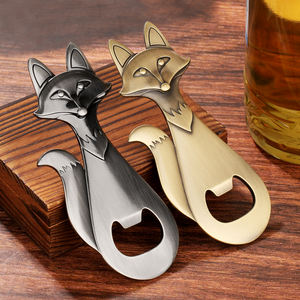 Abridor de Botellas con Forma de Zorro para Regalos de Navidad o Cumpleaños para Papá, Abridor de Cerveza Metálico Único de Bronce con Forma de Zorro para Papá, Esposo, <span class=keywords><strong>Novio</strong></span> - Product Image 6