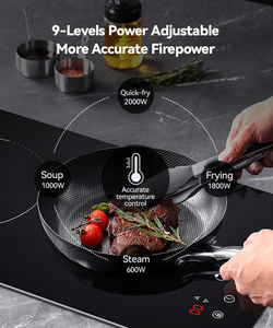 Estufa eléctrica de 2200W, placa caliente infrarroja, quemador Digital multifunción, <span class=keywords><strong>cocina</strong></span> de <span class=keywords><strong>inducción</strong></span> de cerámica de vidrio - Product Image 4