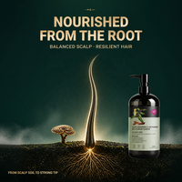 Champú al por mayor de Ganoderma Negro y Polygonum 500ml Líquido para el Crecimiento del Cabello, Fortalecimiento, Nutrición y Reparación del Cuero Cabelludo para Adultos