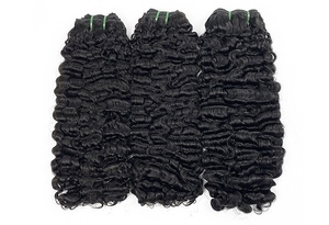 <span class=keywords><strong>Cheveux</strong></span> 100% naturels cambodgiens, trame nouée à la main SDD, bouclés et volumineux, peuvent être teints et permanentés, Ice Hairband - Product Image 6