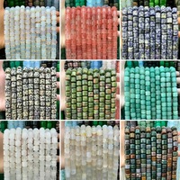 Perles en tube de pierre naturelle 10x10mm, perles en vrac en forme de baril pour la fabrication de bijoux DIY (bracelets, colliers), vente en gros