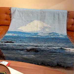 New Landscape Decorative Blanket Jacquard Tapestry Outdoor <b>Camping</b> Blanket Universal <b>Sofa</b> Throw <b>Sofa</b> Rug Tablecloth Blanket - Product Image 6